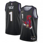 Maillot NBA Toronto Raptors Grady Dick Nike 2024-25 City Edition Noir Swingman - Homme